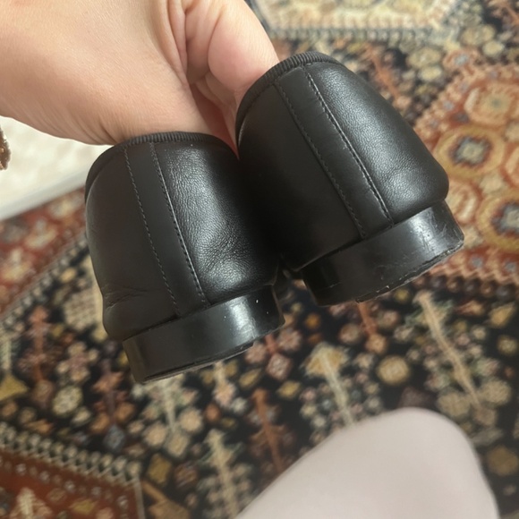 Chanel Ballet Flats Patent Black Lamb Skin 39.5 - Picture 6 of 7